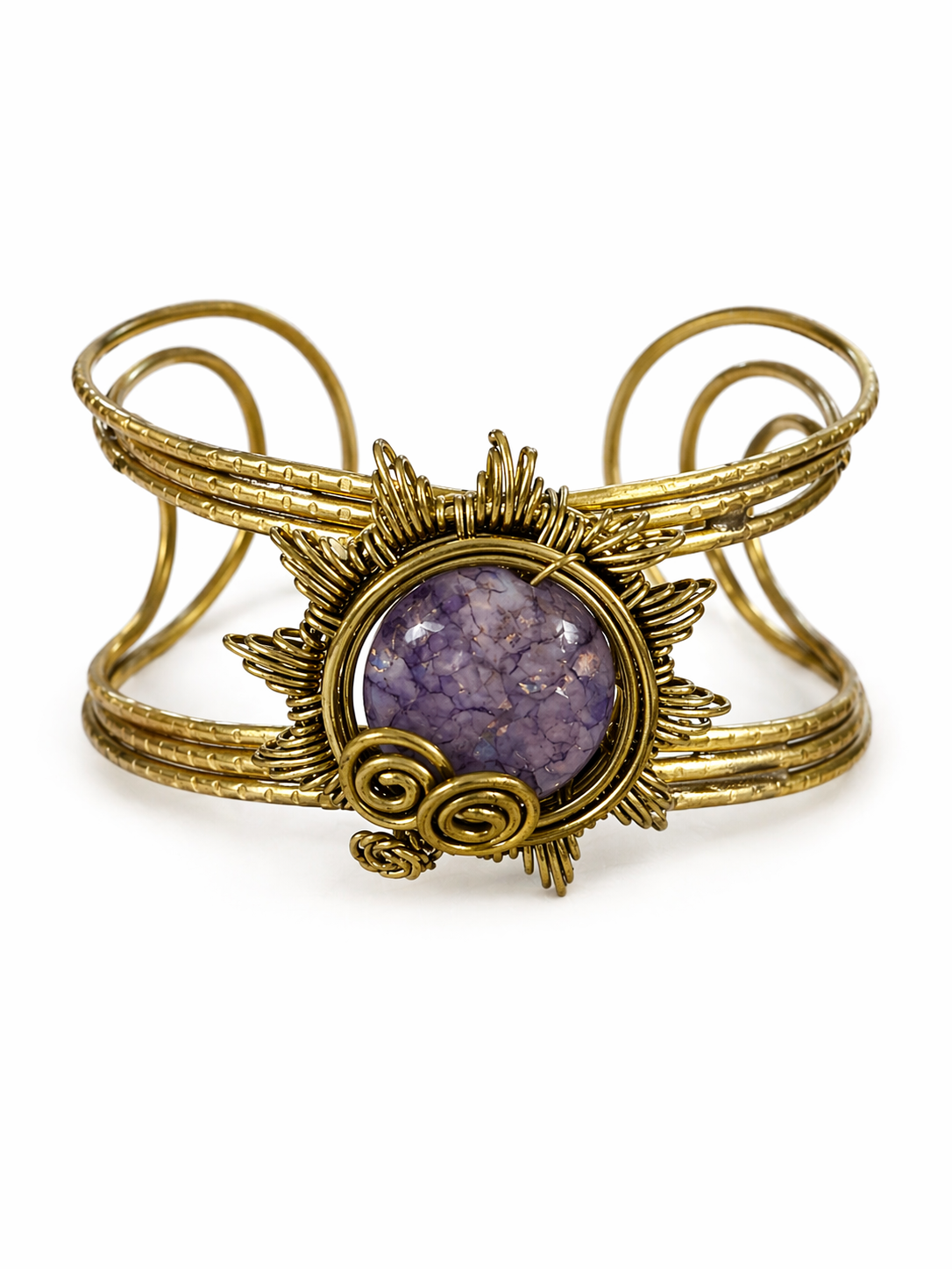 Royal Amethyst Cuff