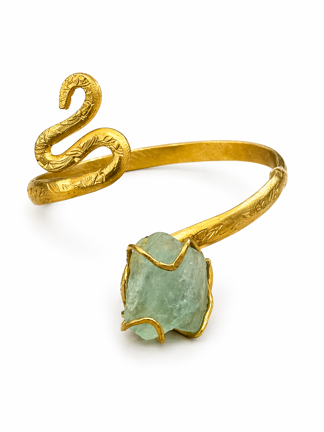 Emerald Serpent Cuff