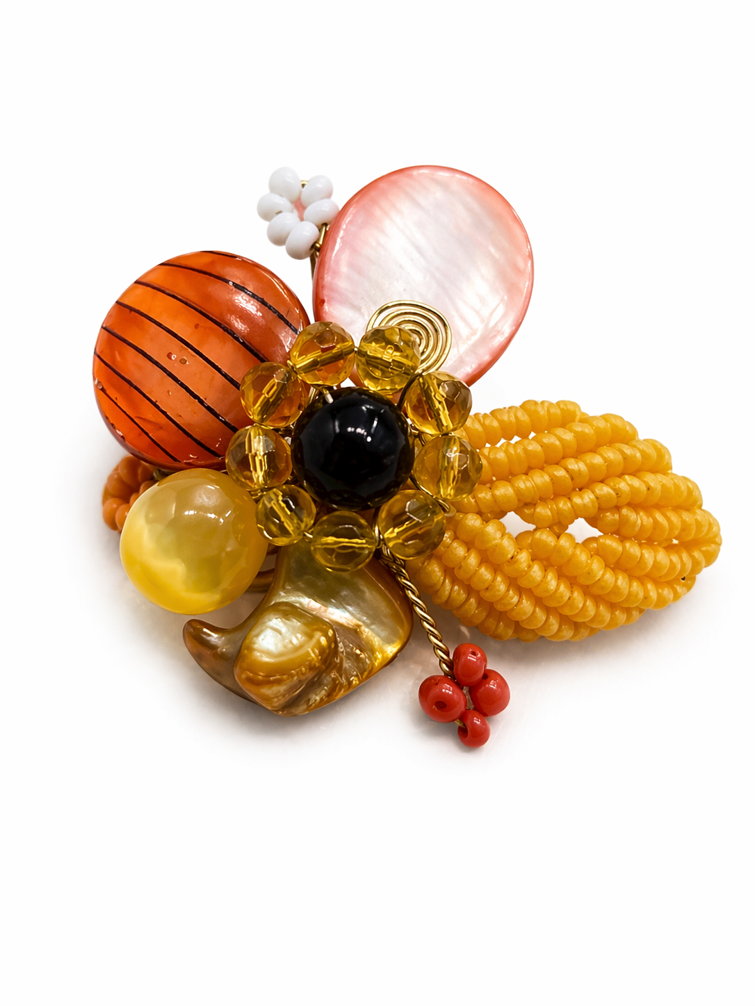 Amber Bloom Ring